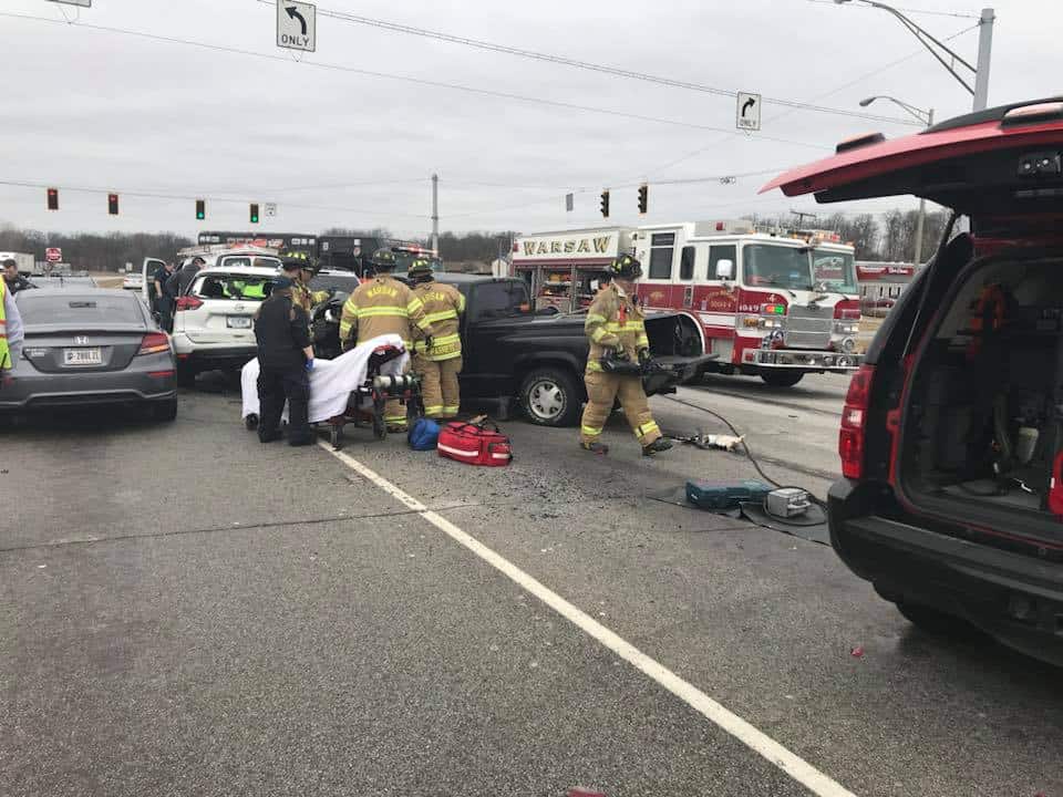 Four injured in five-vehicle crash at U.S. 30 and Center Street in ...
